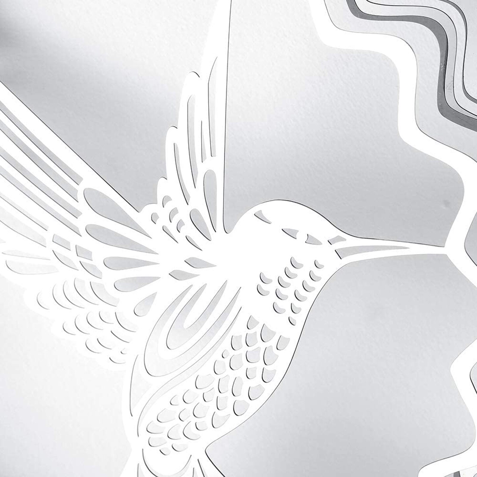 Hummingbird Wind Spinner Kinetic Metal Art Spinner Stainless Steel Garden Decoration Balcony Hanging Ornament Aesthetic Pendant