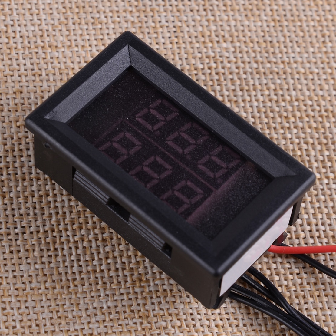 DWCX Universal 96 cm Black Car Dual Digital LED Display Intercooler Supercharger Temperature Gauge Sensor