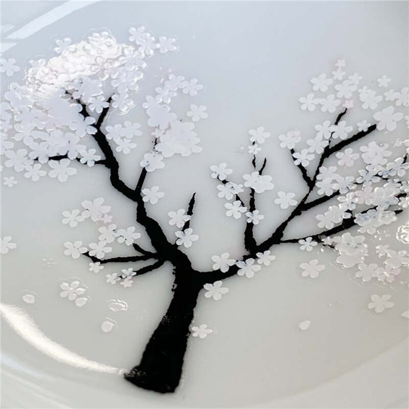 Japanese Cold Temperature Color Changing Tea Cup Flower Display Teacup Magic Sakura Cup Single Ceramic Kung fu Tea Cup Tea Bow