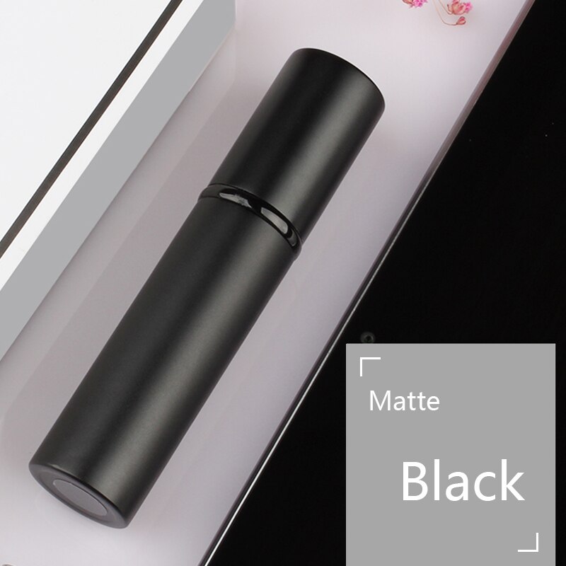 IDoris perfume vaporizers Bottled bottoms filled with perfume high-end travel portable spray small sample empty bottle dispenser: black