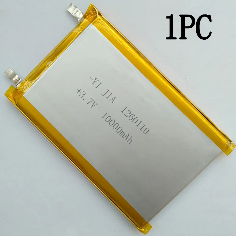 1260110 3.7V 37Wh 10000mAh Rechargeable grande Lipo charge ternaire Lipo Lithium polymère batterie capacité réelle pour batterie externe: Violet