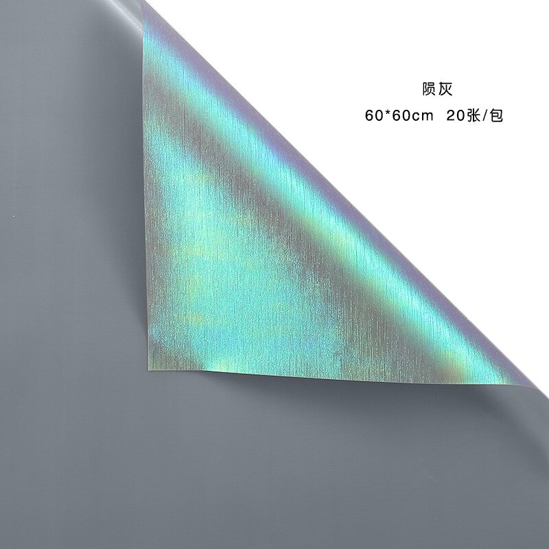 20pcs 60cm Craft paper Waterproof Shiny Flower Wrapping Paper Wrapping Paper Bouquet Floral Packaging Material: N3