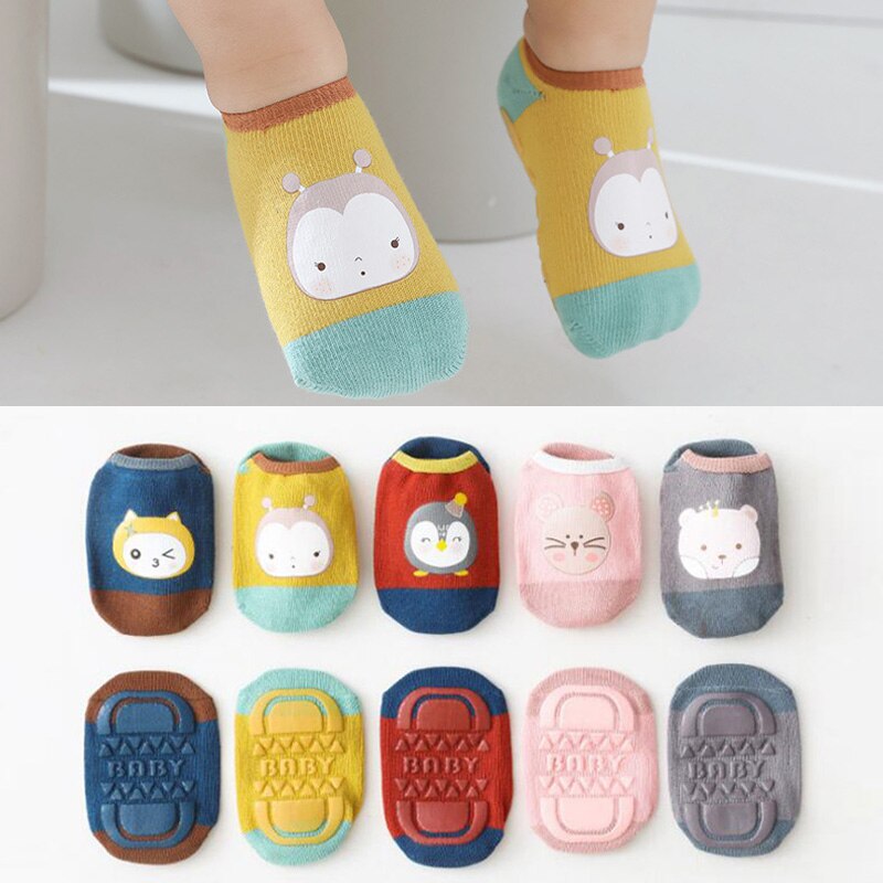 Baby Socks With Rubber Soles Infant Sock Newborn Spring Autumn Children Floor Socks Anti Slip Soft Sole Sock