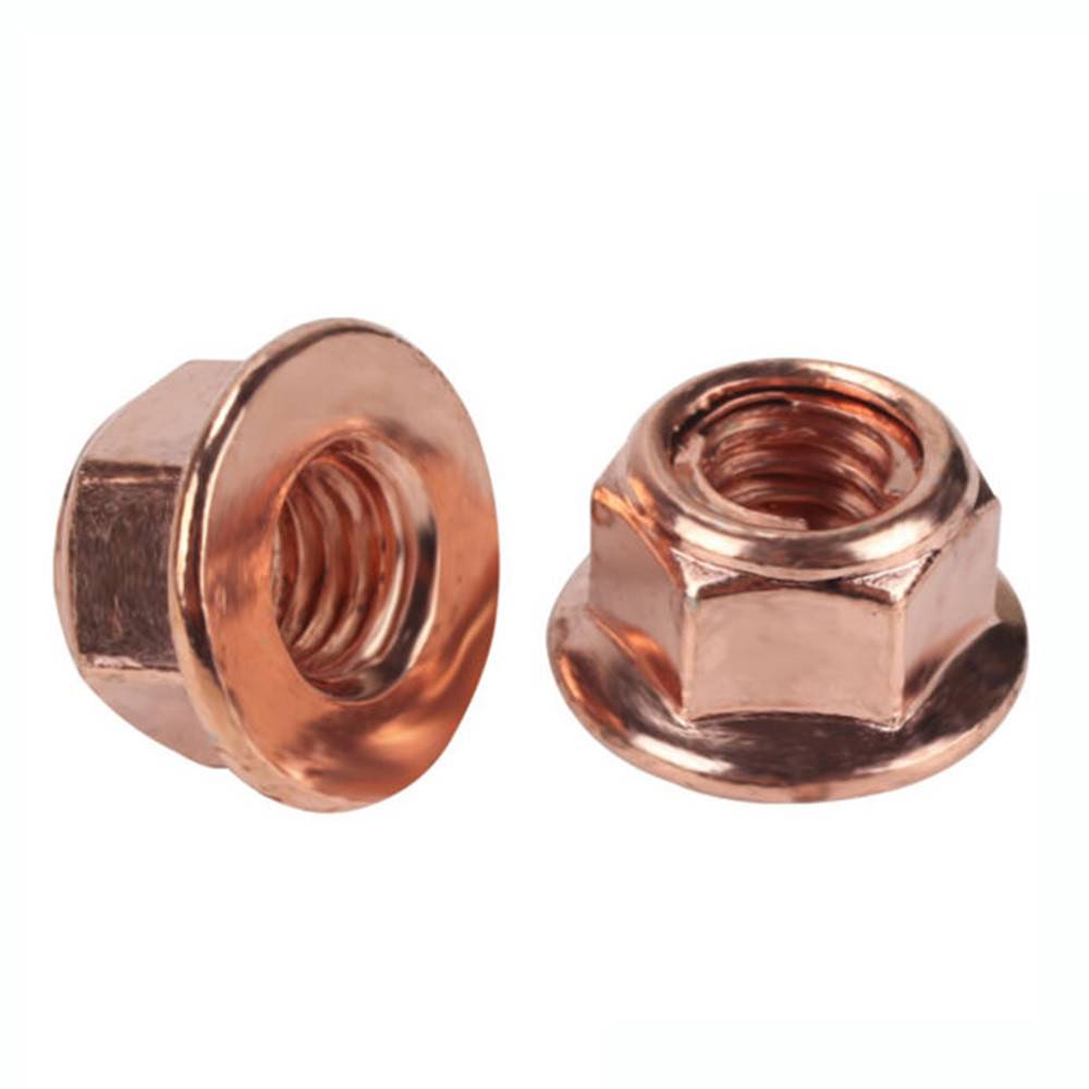 50x M8 Verkoperde Geflitste Uitlaat Moeren Sw 13 Spruitstuk Stud Hex Moer 8Mm Turbocompressor Moer Auto Bevestigingsmiddelen Accessoires