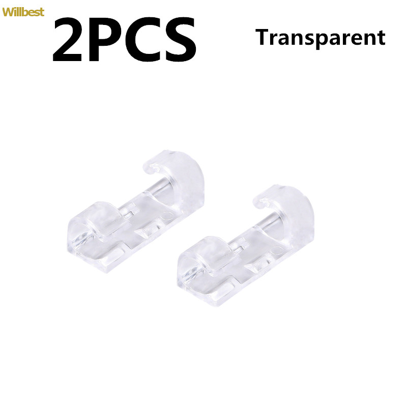 2/ 20 Wire Cable Management Organizer Desktop &amp; Workstation Cord Clips Management Holder Data Telephone Line Cable Winder Sleeve: Transparent-2PCS