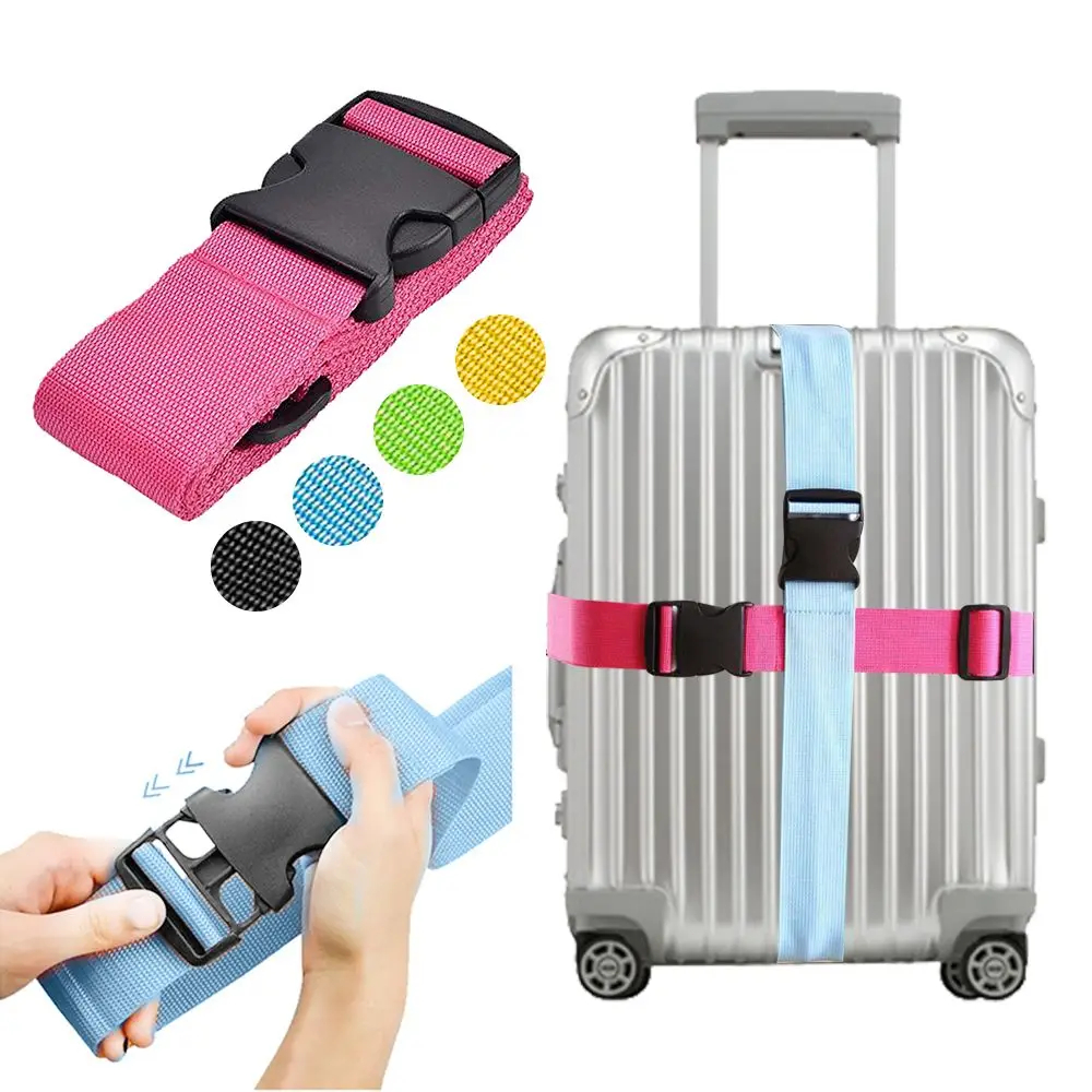 Bagageveilige Riem Verstelbare Reisaccessoires Één Woord Koffer Gesp Riem Bagageband Reiskoffer Accessoires