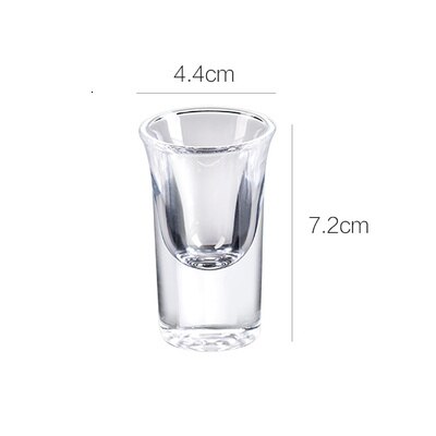 6Pcs Borrelglas Sterke Drank Bullet Cup Transparante Kleine Capaciteit Loodvrij Glas Drank Witte Wijn Goblet Bar Restaurant Huishoudelijke: 45ML Cup E