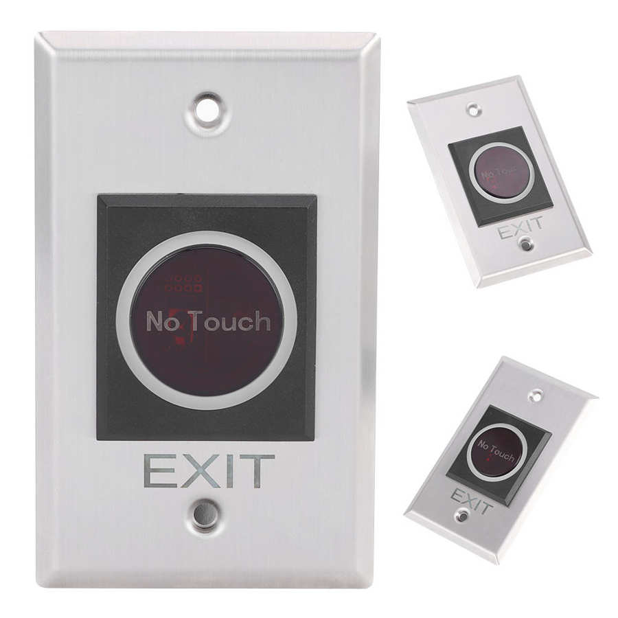 Infrarood Sensor Switch Non-Touch Exit Led Backlight Knop Toegangscontrole Systeem DC12V