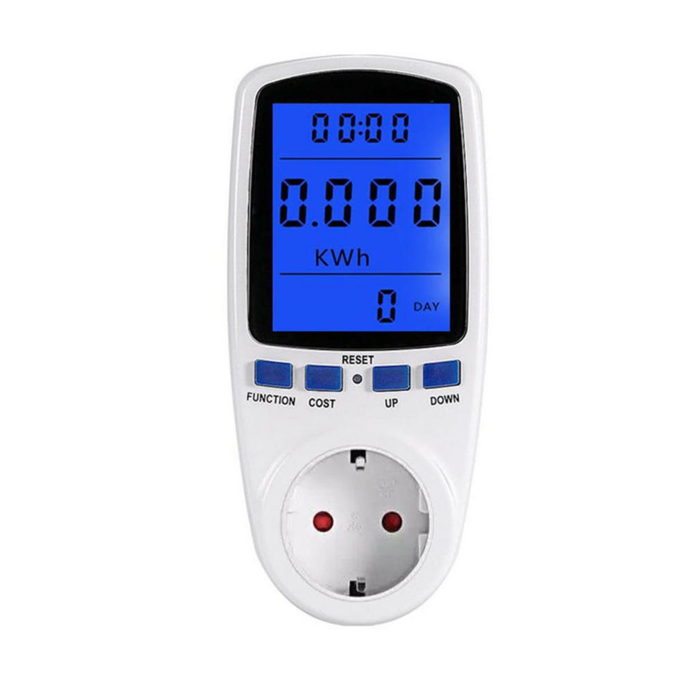 Energie Monitor Euro Plug Power Meter Socket Lcd Power Usage Monitor Metering Smart Socket Meter Lcd Power Usage Monitor: EU