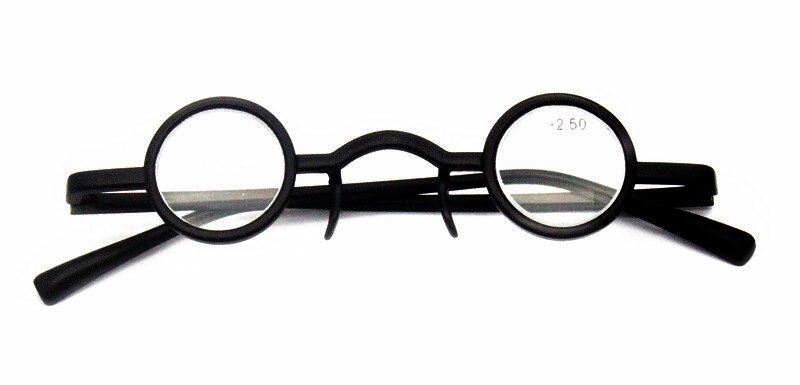 +1.0~+3.5 Mini Acetate Retro Optical Glasses Frame Wood Men Women Eyeglasses frames with lens Glasses Spectacles: +200 / black