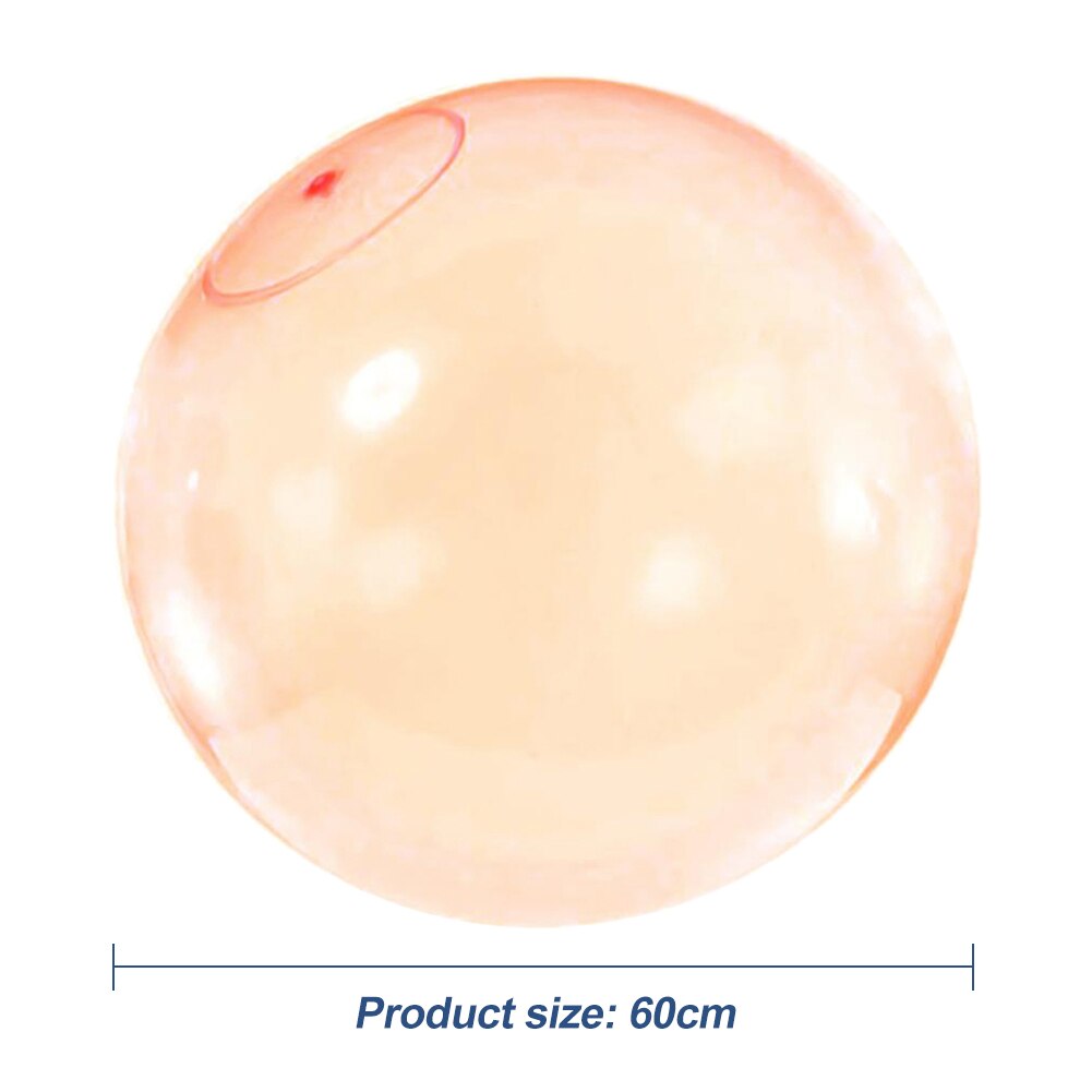 60/35 centimetri Bolla Sfera di Divertimento Rimbalzo Turno Iniezione di Acqua Trasparente Palloncini Giganti Estate Gonfiabile Fila Galleggiante: Orange