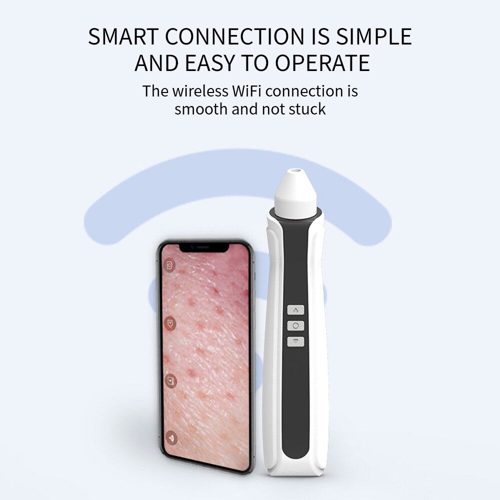 Visuele Mee-eter Vacuüm Met Ingebouwde Microscoop Hd Camera Review Porie Stofzuiger Wifi Mee-eters Remover Cleaner