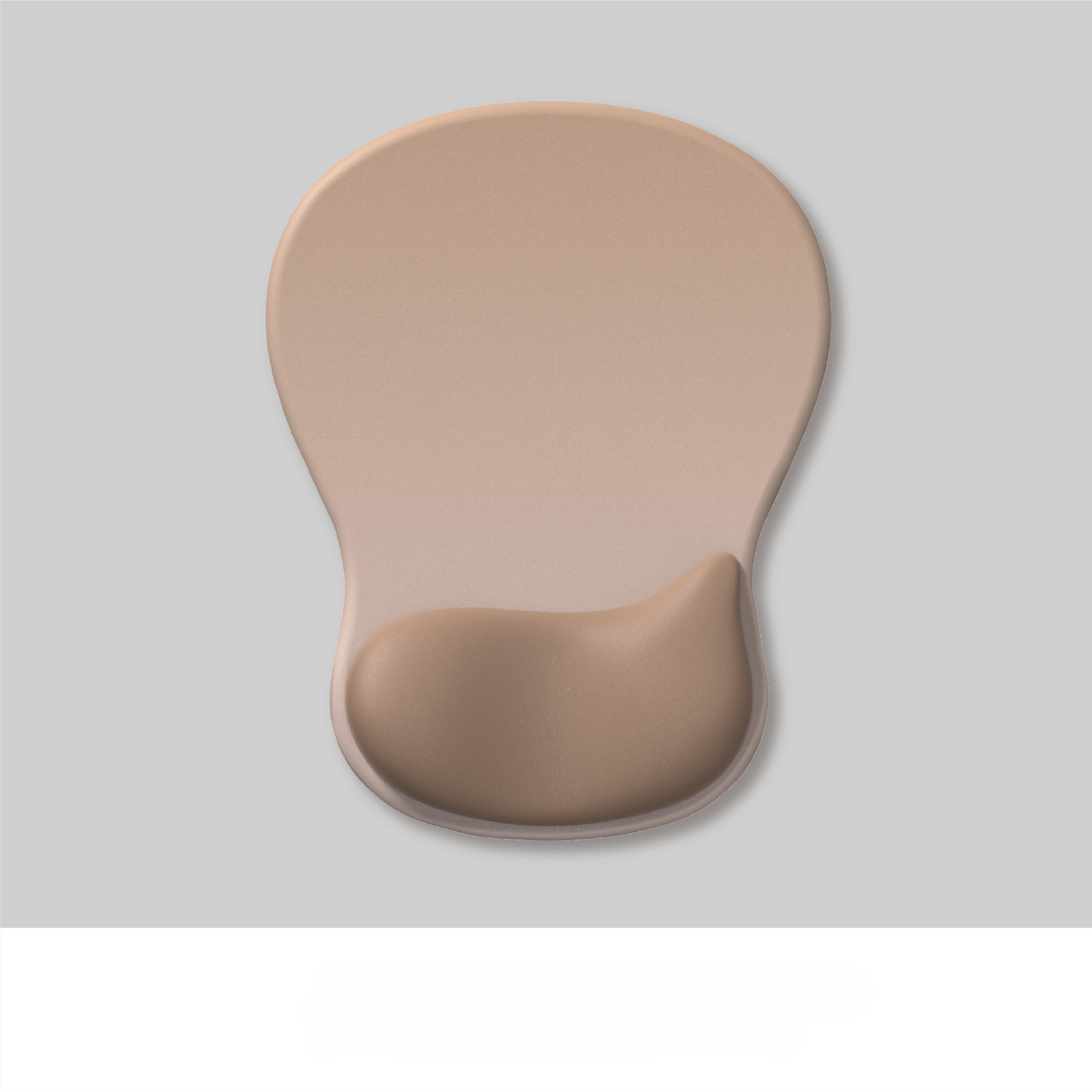 Gradient Ergonomics Mouse Pad Comfortable Wrist Support Non Slip Mice Mat Soft Mousepad Wrist Rest Computer Silicone Mouse Pad: BROWN