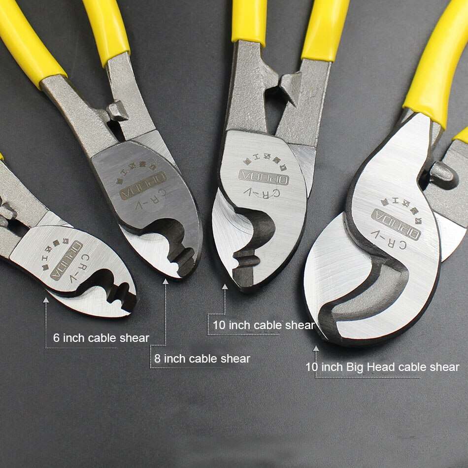 6/8/10 inch cable shear Cable Cutter Electric Wire Cable Wire Stripper Cutting Plier Hand Tools