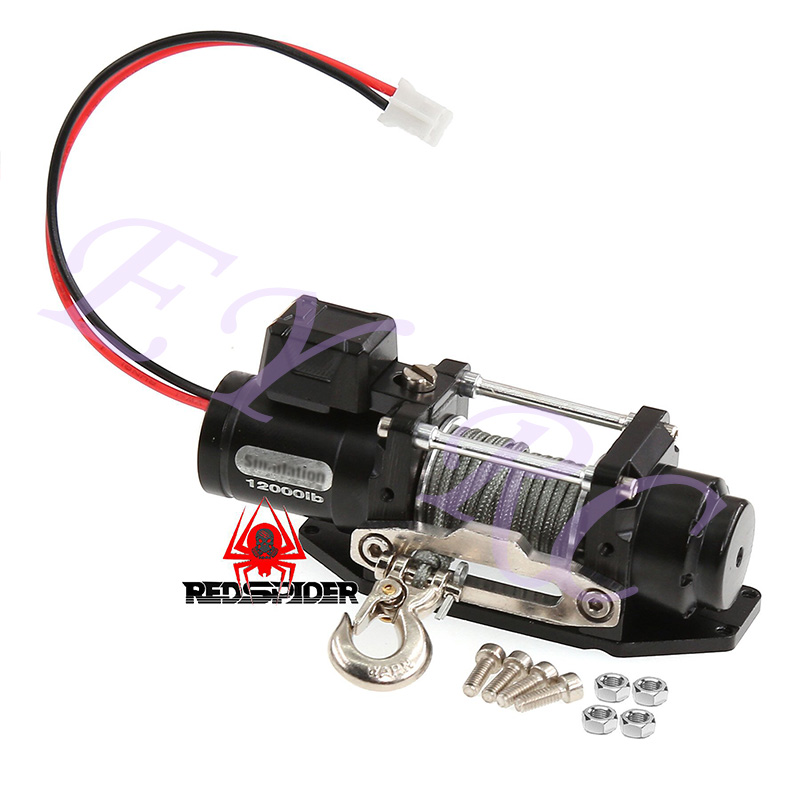 EY RC1/10 RC Crawler Metal Winch for Heavy Duty Electric Winch with Remote | Waterproof Upgraded Parts: Default Title