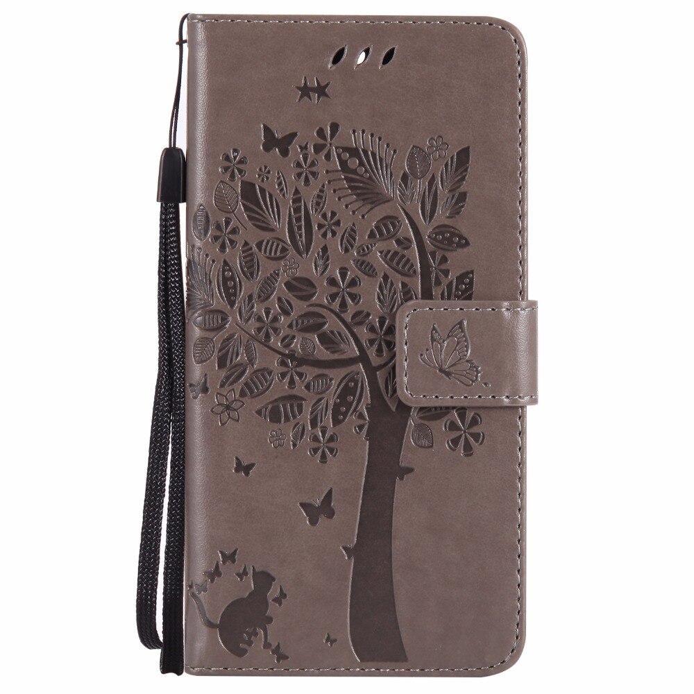 Wallet Case voor Meizu M8C Flip Lederen Cover op M810 M810H M810L Kickstand Beschermhoes voor Meizu M8C M 8C telefoon tas Gevallen: Grijs