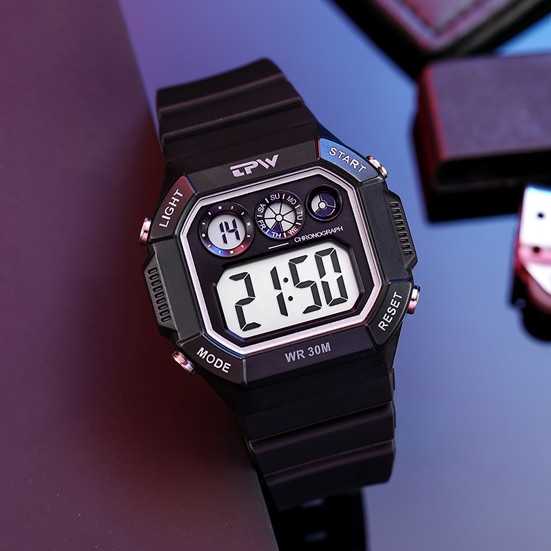 Te Lezen Grote Cijfers Cool Horloges 44Mm Wijzerplaat 30M Water Weerstaan Led Back Light