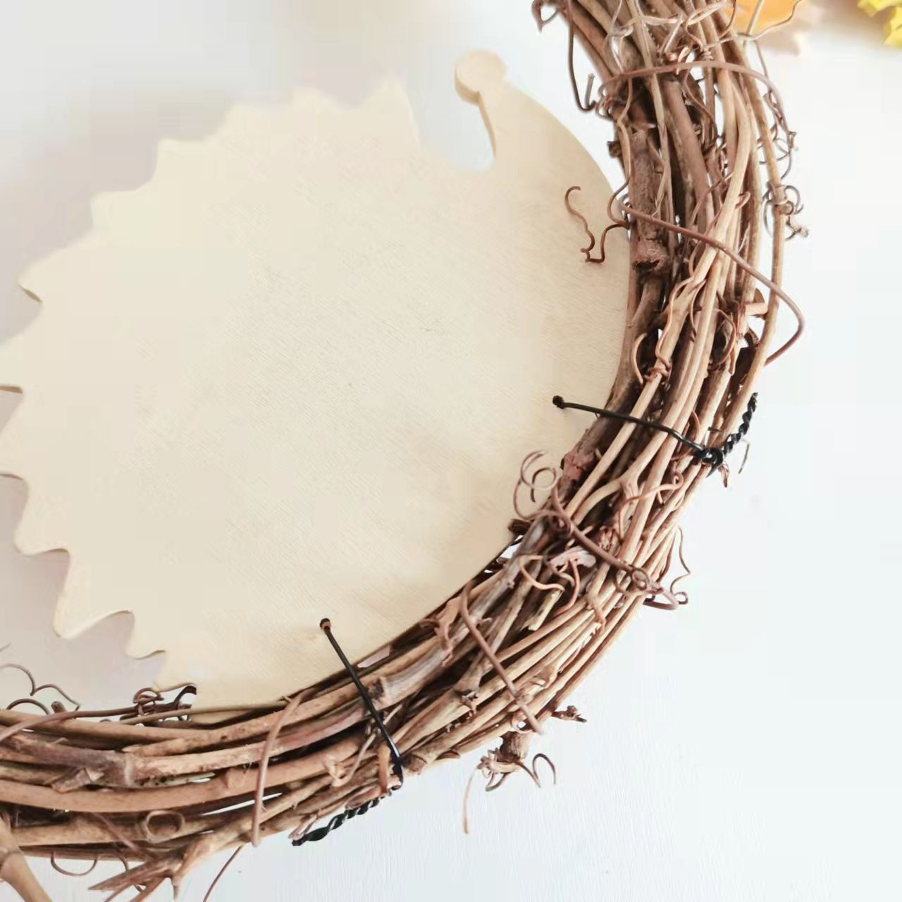 Guirlande de hérisson de pâques, décoration murale de porte de jardin en plein air, couronne de pâques artificielle suspendue