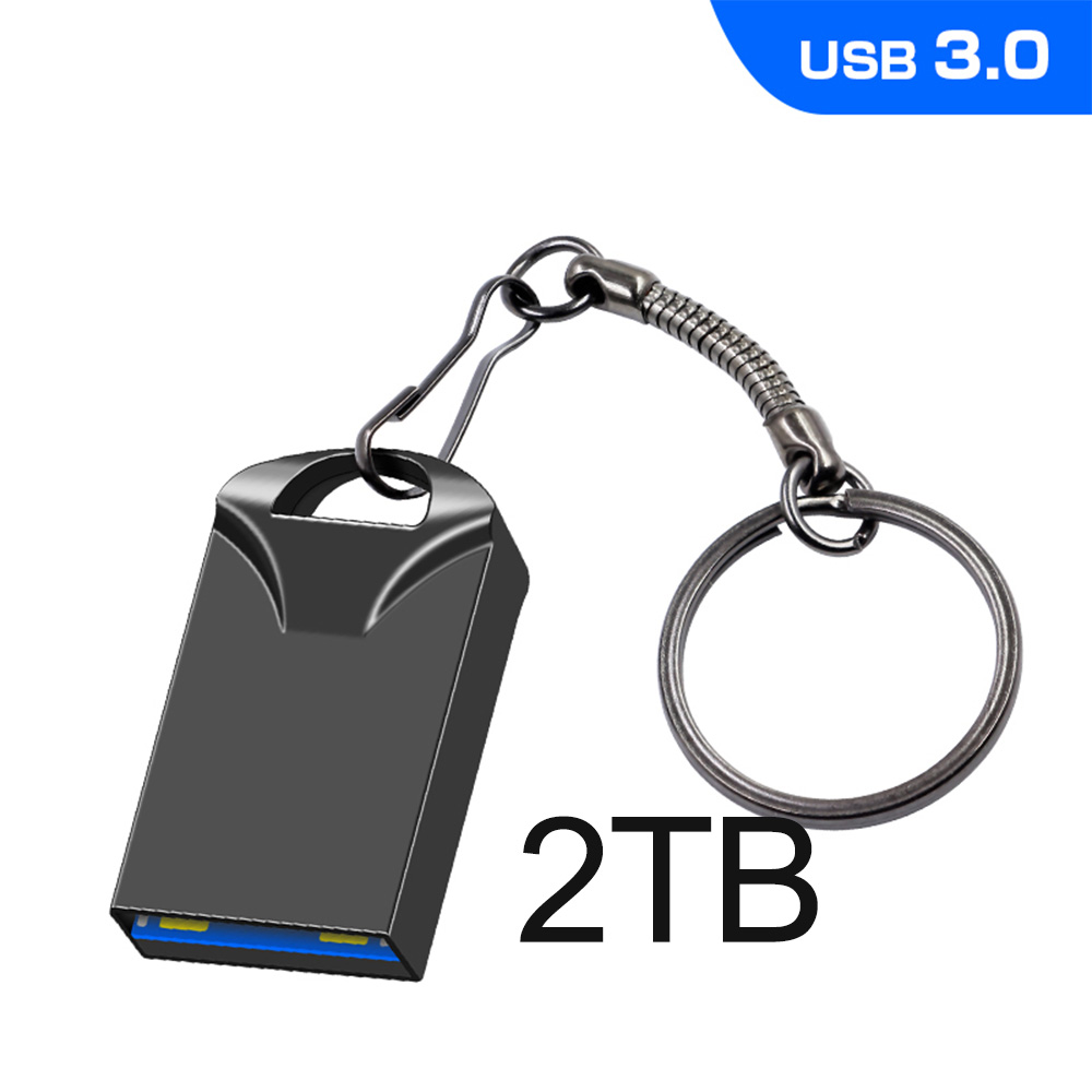 Mini USB 3.0 Flash Drive 2TB USB Flash Pendrive 1TB 512GB 128GB Metal USB Opslagstick USB Pen Drive voor Computer Opslagapparaten: Kaki