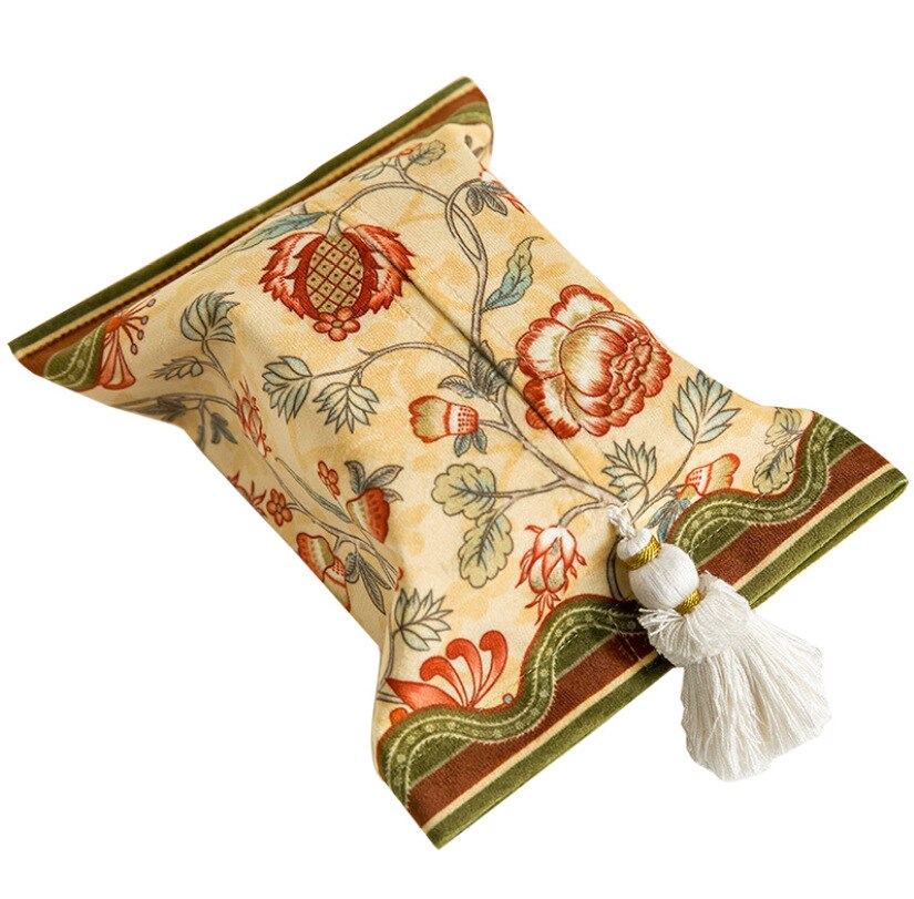 Vintage tissue box auto tissue taske vintage husholdning tissue box køkken high-end papir opbevaring print skuffe: 3