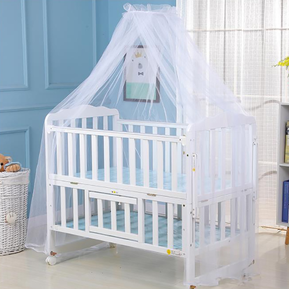 Baby Mosquito Net Universal Crib Floor Mosquito Net Palace Dome Children Mosquito Net Foldable Anti Mosquito Cover With Lace: D