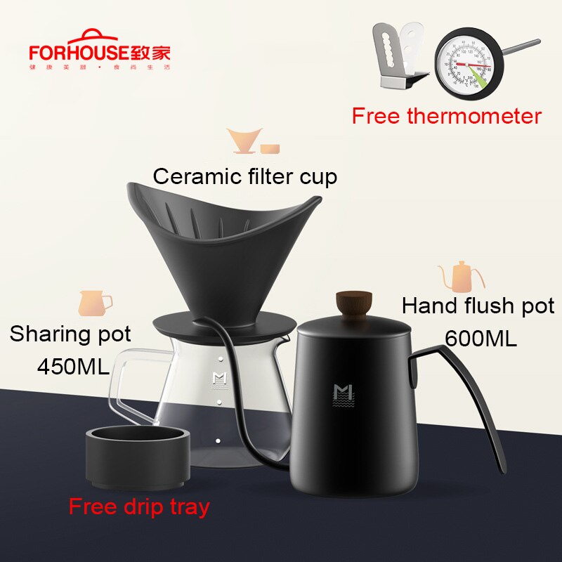 Ensemble bouilloire café théière à col en cygne | Bouilloire en verre résistante aux hautes températures cafetière cafetière en verre, Machine à café expresso, ensemble de filtres