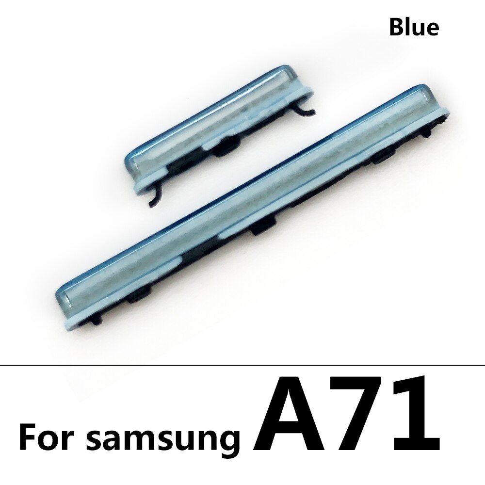 Voor Samsung A31 A51 A70 A71 Power Knop + Volume Zijknop: A71 Blue