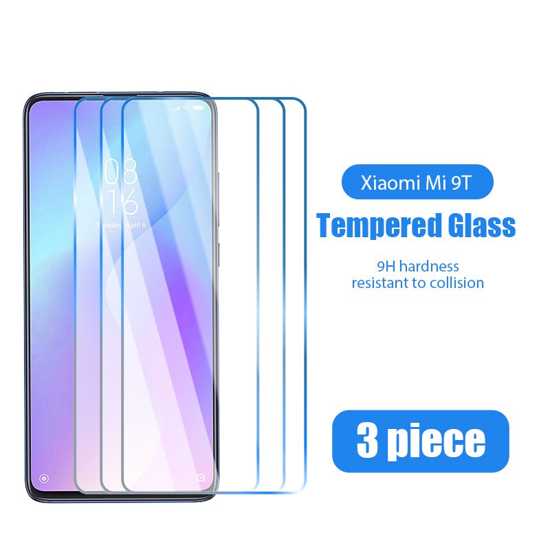 3PC Protector For xiaomi Mi 6 7 8 8T 9 10 9T 10T Pro SE Tempered Glass for xiaomi A1 A2 A3 Lite 5G Tempered Glass