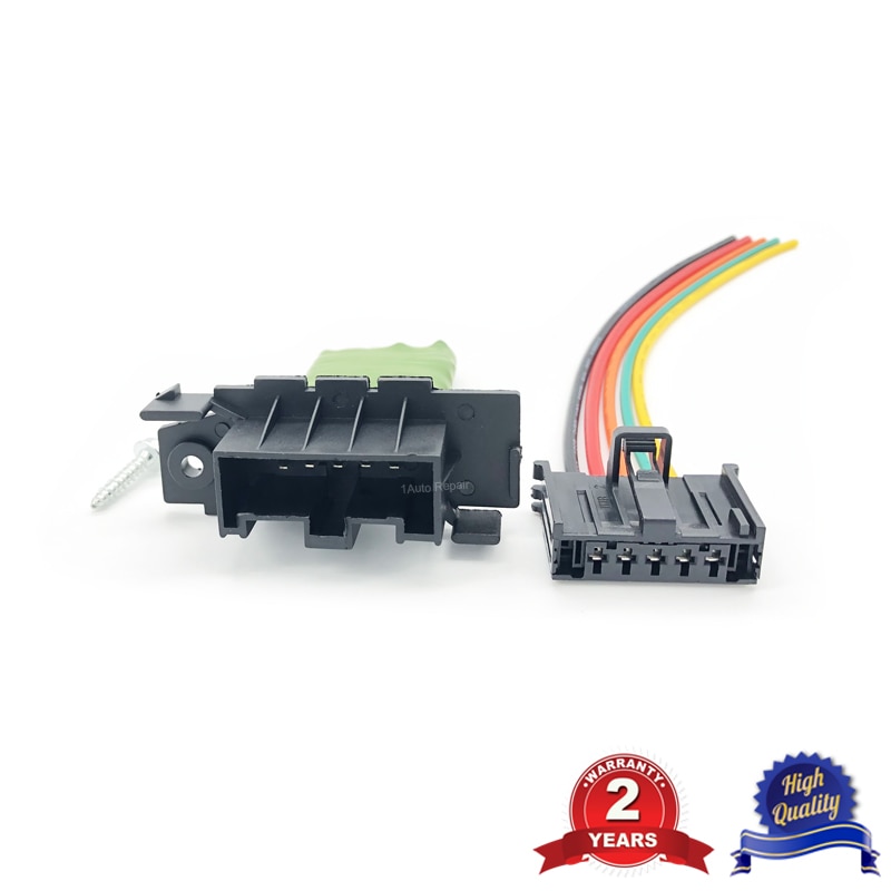 Heater Blower Motor Resistor and Wiring Harness For Fiat Punto Doblo Qubo 13248240 6450XR