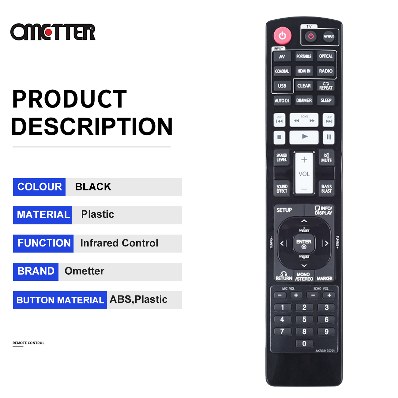 AKB73175701 For AV Remote Control Digital Receiver System AR805TS