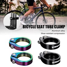 Collier de serrage de tige de selle vtt, 31.8/34.9mm, en alliage d&#39;aluminium, ultraléger, pour vélo de montagne, ensemble de pièces de cyclisme