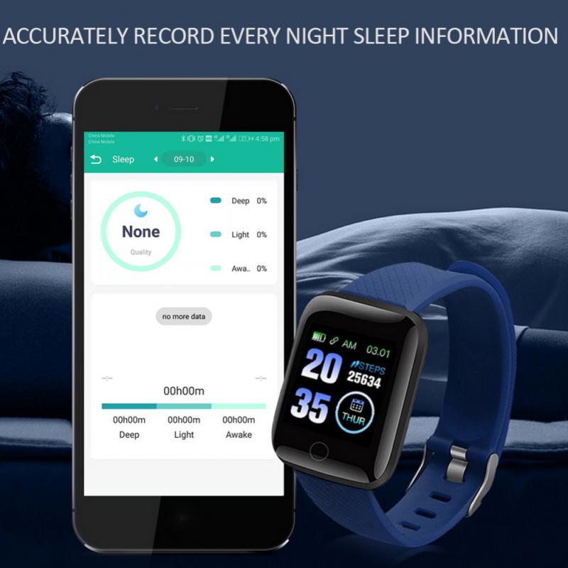 116 Plus inteligentna bransoletka z Bluetooth inteligentny zegarek tętno Monitor ciśnienia krwi opaska monitorująca aktywność fizyczną inteligentne elektroniczne opaski