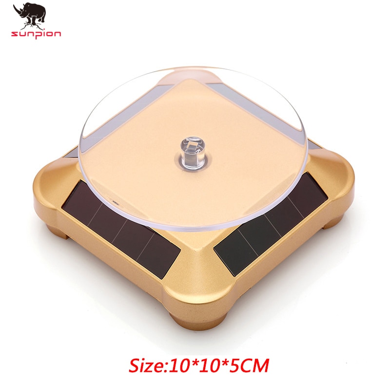3D printer parts Solar Rotating Showcase Stand 360 Turntable For 3D printer model Display Showcase