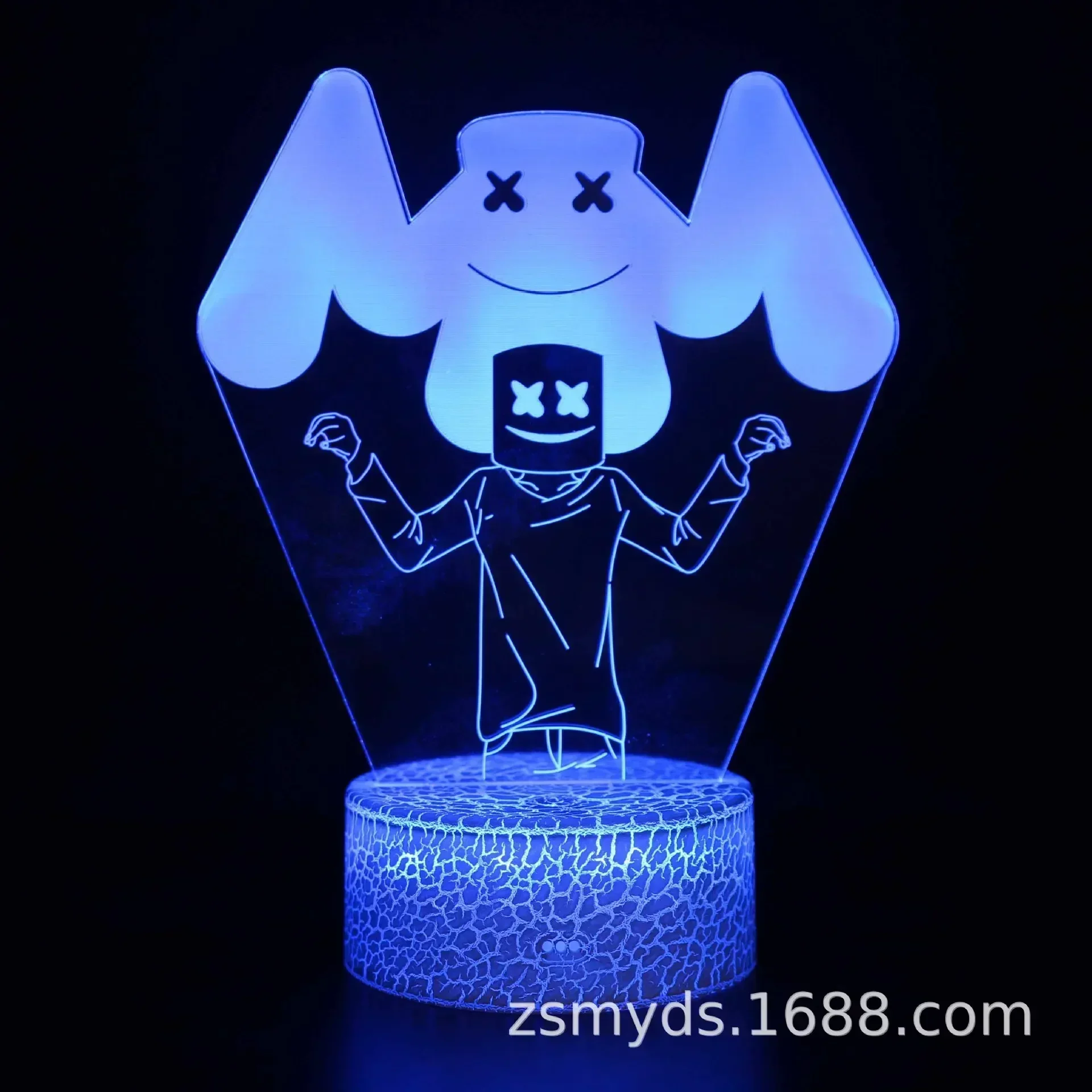 Fortnite 3D Illusion Lamp Game Setup Patterns LED Night Light Gamer Decoration Table Lamp Game Room Decor: Lemon yellow