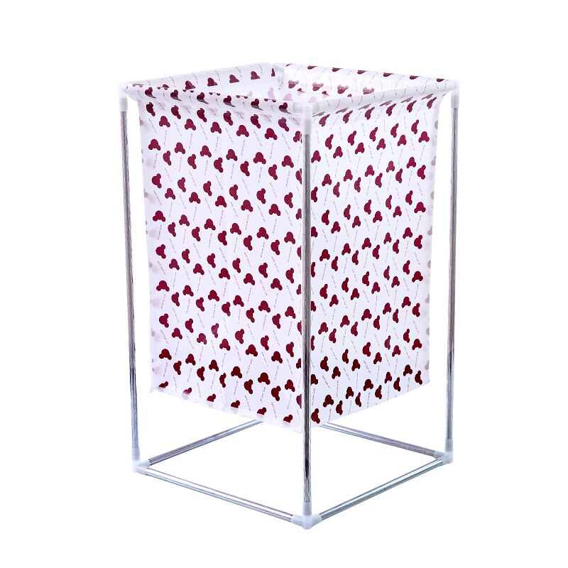 Wrought iron folding laundry basket laundry basket storage bin toy receive clothes dirty clothes basket laundry basket: Bear head