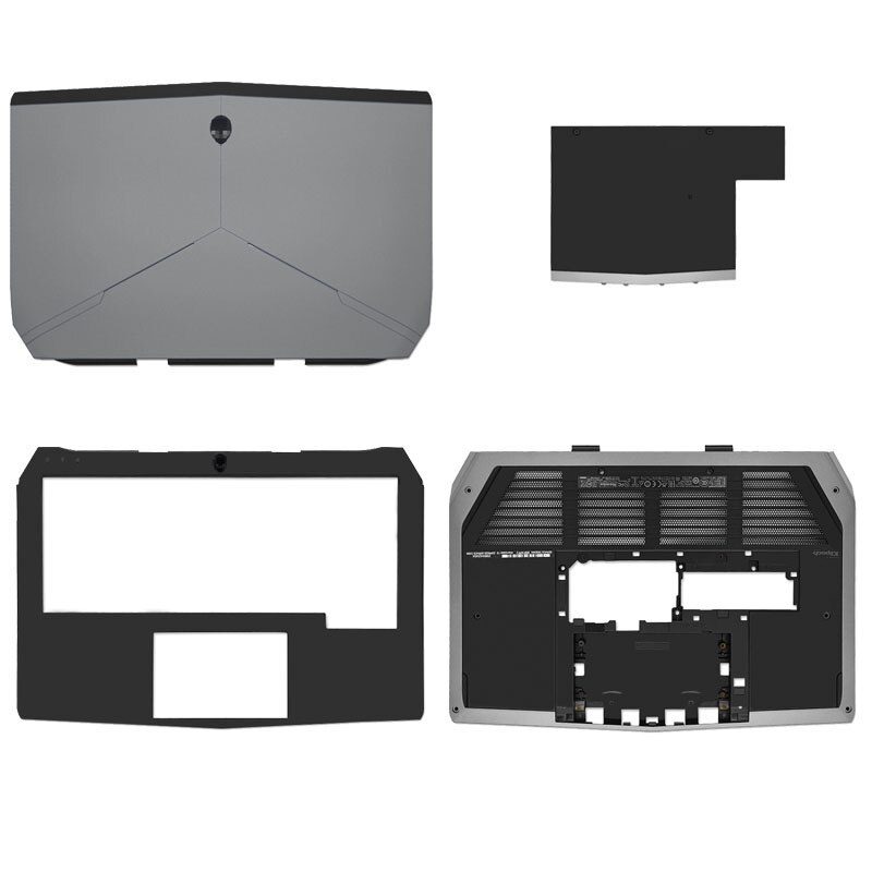 Laptop Lcd Back Cover Voor Dell Alienware 13 R2 P56G Voorkant Palmrest Bottom Case Panel Top Case 0Vnkvr Vnkvr