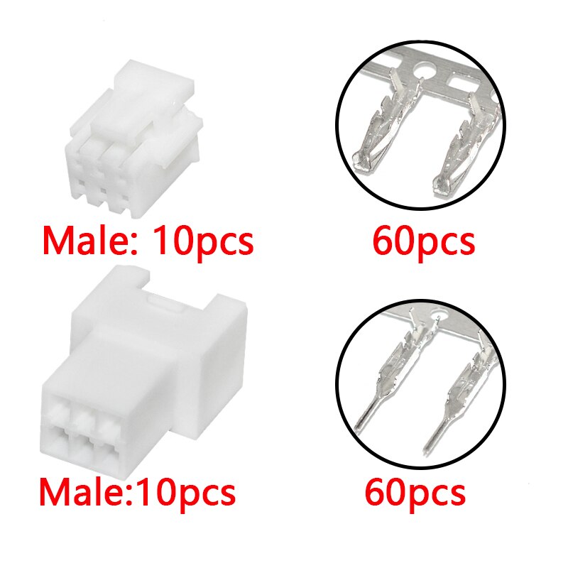 PHB2.0 Rubber Shell Phb 2.0Mm Afstand Connector Connector Dubbele Rij Gesp Mannelijke Plug Vrouwelijke Terminal 2*2P 3P 4P 5P 6P: 2X3P