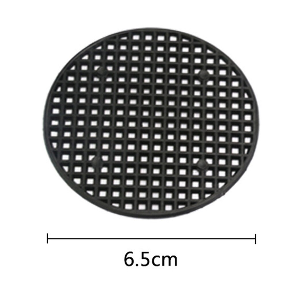 Plastic Flower Pot Bottom Hole Mesh Potted Plant Prevent Soil Loss Net Tools Black DTT88: Round 6.5cm