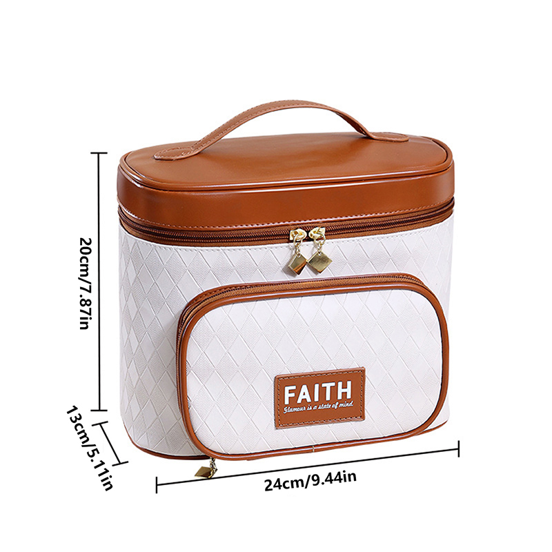 Makeup Bags Travel PU Leather Cosmetics Case Large Capacity Make Up Storage Organizer Bag Jewelry Beauty Suitcase