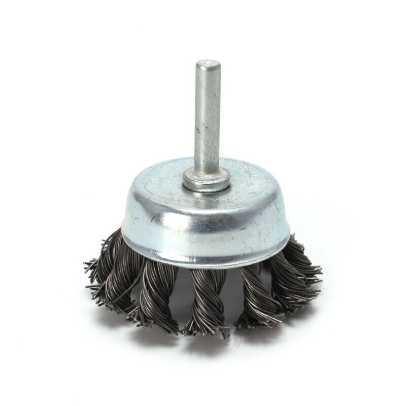 1 pcs Metal Wire Wheel Cup Brush Crimped & 1/4 Shank For Die Grinder Drill Lot For Drill Angle Grinder Gadget Rotary Tool