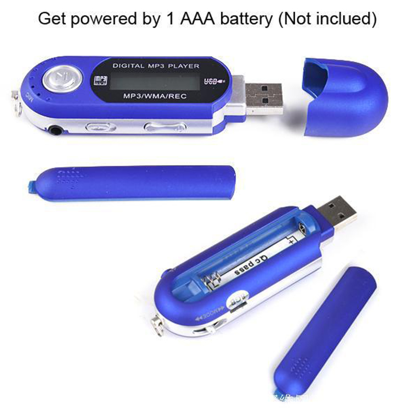 Populaire Leuke MP3 TF Card Spelers USB 2.0 Flash Memory Stick LCD Memory Stick Mini Sport MP3 Muziek Speler met FM Radio