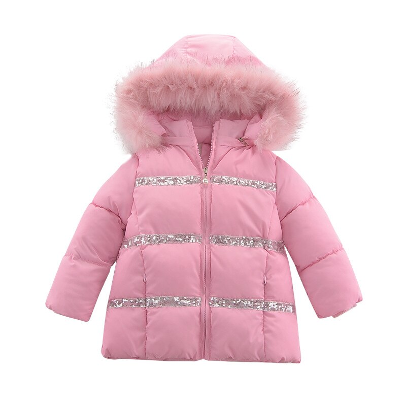 Winter Neue Mädchen Baumwolle Gepolsterte Kleidung Koreanische freundlicher Verdickt Jacke für mädchen Warme rosa Mantel mit kapuze Schneeanzug