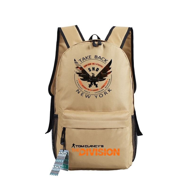 La Divisione delle gioco di Tom Clancy Borsa Zaino Edizione Andare Libro di Scuola Delle Ragazze Dei Ragazzi Uomo Borsa Da Viaggio A Tracolla: Style 6