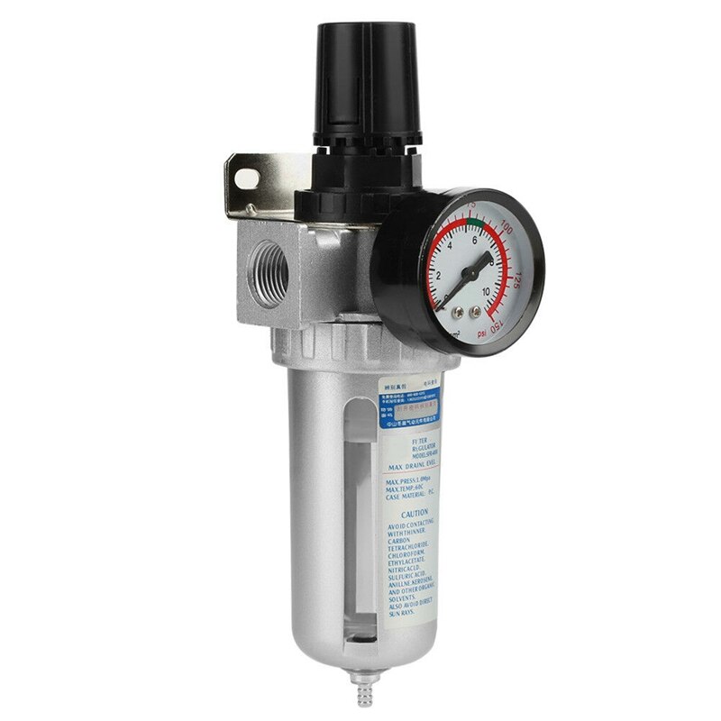 1/2 Inch Air Compressor Filter Oil Water Separator Digital Regulator Pressure Gauge Sfr400