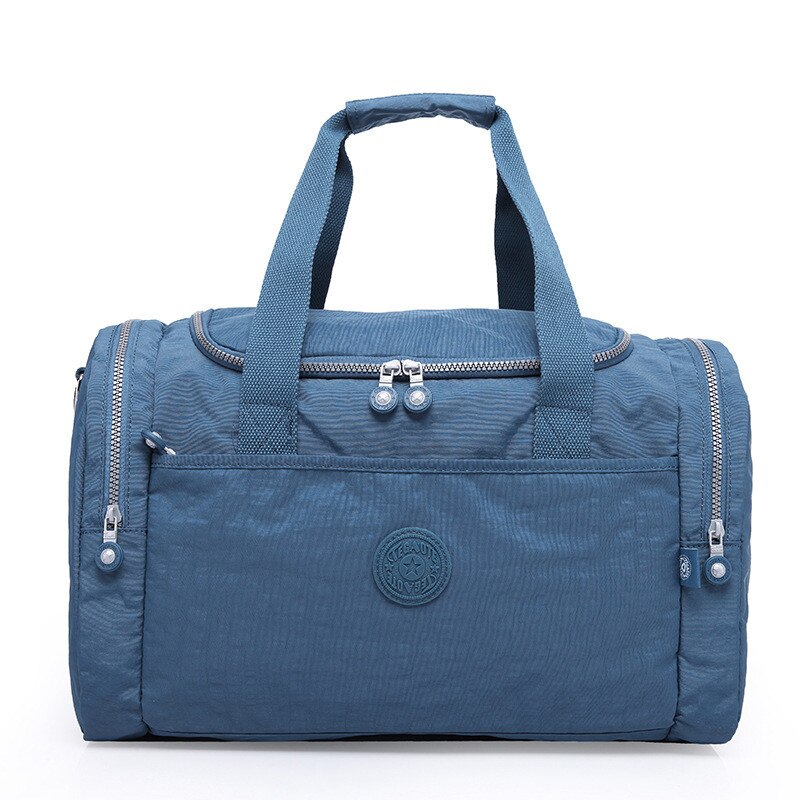 Delle Donne di modo Borse Da Viaggio Grande Capacità del Bagagliaio Impermeabile Duffle Bag Casual Borsoni Grande Week-End Viaggio Turistico Borsa: light blue