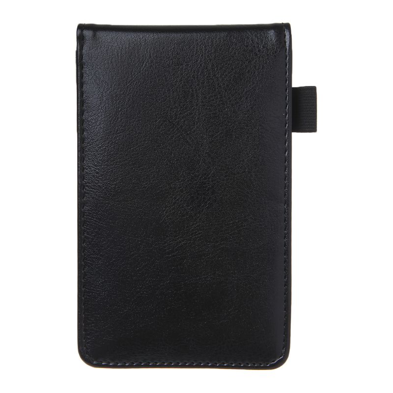 Cuaderno de bolsillo multifunción A7, libreta pequeña, cuaderno de notas, cubierta de cuero, diario de negocios, notas, papelería escolar, Sup: BK