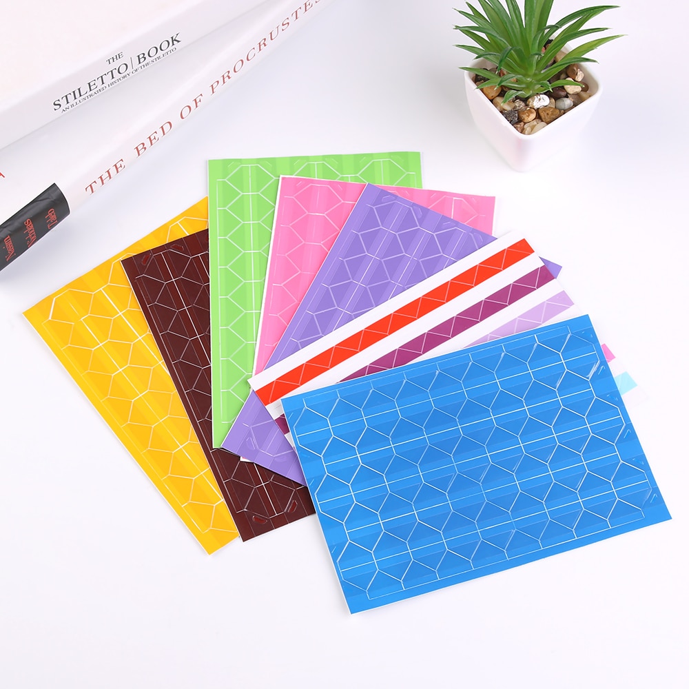 1 blatt DIY Bunte Foto Ecke Schutz Handgemachte Bild Rahmen Scrapbooking Handwerk Album Dekoration PVC Aufkleber