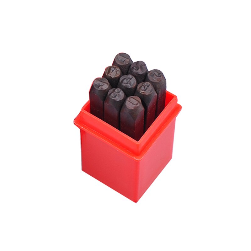 Number Stamp Punch Set Hardened Steel Metal Alphabet Letter Wood Leather Punch Tool Craft-40: 5mm