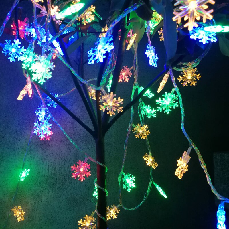 Kinder LED Schneeflocke String LightsToys Batterie Stecker Betrieben Girlande Dekoration Für Weihnachten Baum Neue Jahr Zimmer Geburtstag Tag