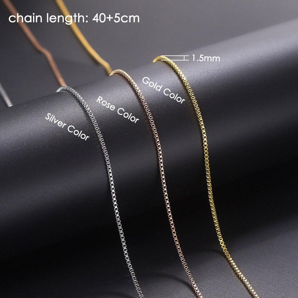 Cross chain & box chain necklaces for women stainless steel chain diy jewelry thin minimalist necklace jewelry  c026